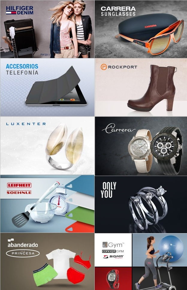 tipicas-ofertas-evento-venta-privada Primeras marcas en los eventos de venta privada en Amazon Buy Vip. Mango, V&L, Leifheit, Carrera, By You, iGym, Hilfiger Denim, etc