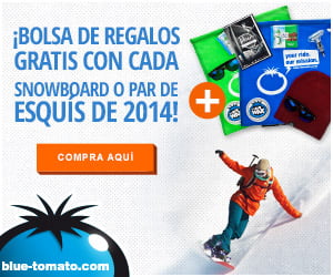 bolsa bluetomato Promoción BlueTomato - Bolsas con Regalos Gratis con Snowboard y Esquí