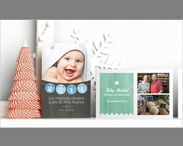 tarjeta de navidad Tarjetas navideñas personalizadas por 5,99 Euros con cupón de descuento!