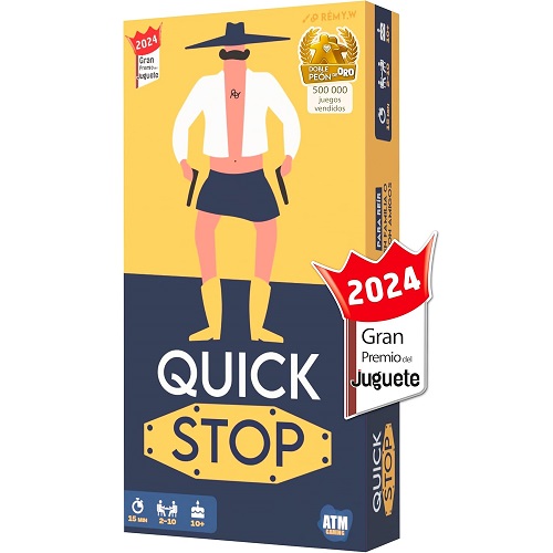 Quick Stop - Juego de Mesa Dinámico para Familia y Amigos - Gran Premio del Juguete 2024